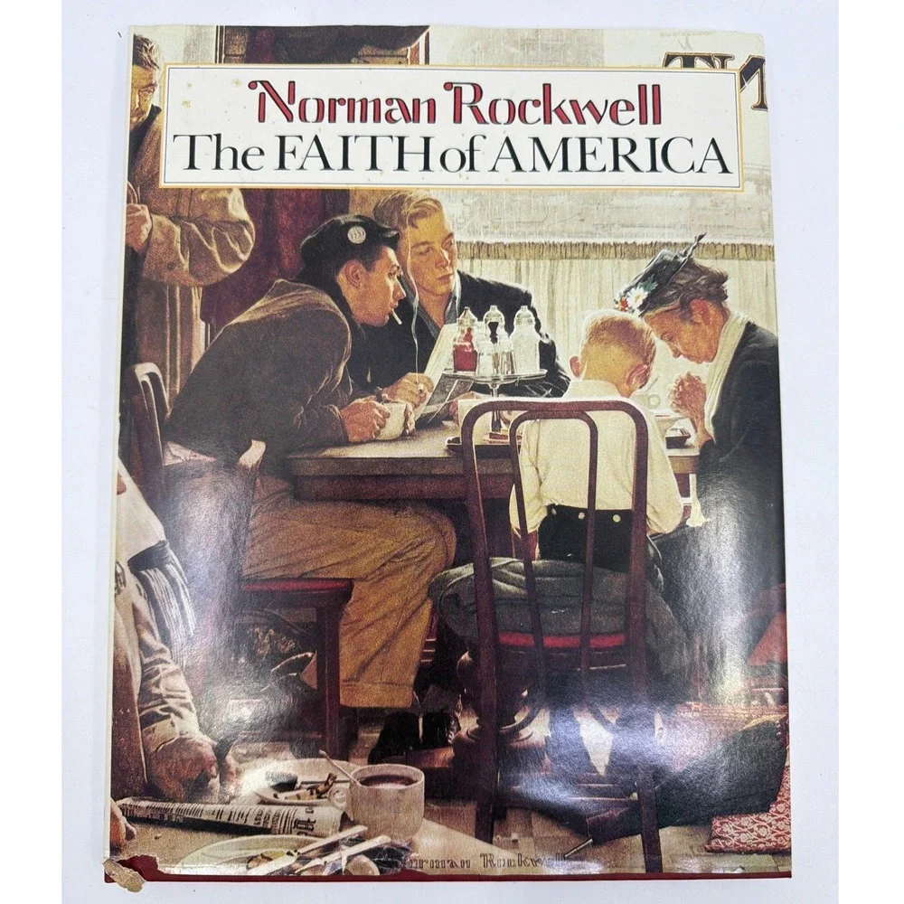 Norman Rockwell The Faith of America Hardcover Book Fred Bauer Guidepost Vintage